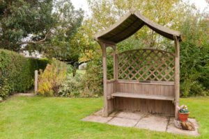 Seating area in the garden