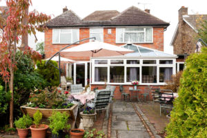 View of the back of the house